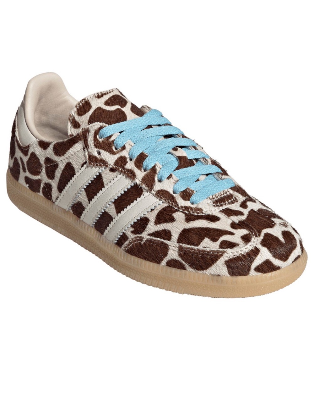 New NIB Women’s adidas Sama OG Brown Cow Giraffe Print Sneakers Sz 10 - Picture 6 of 11